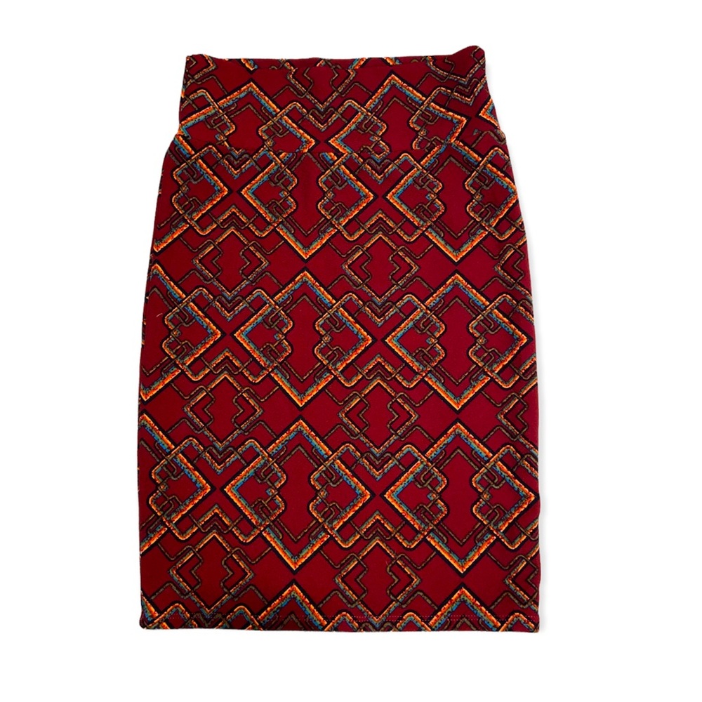 LuLaRoe Cassie geometric print pencil skirt